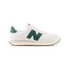 New Balance 237 Bungee Lace Little Kid Nimbus Cloud Nightwatch Green Kids Sneakers White PH237RF