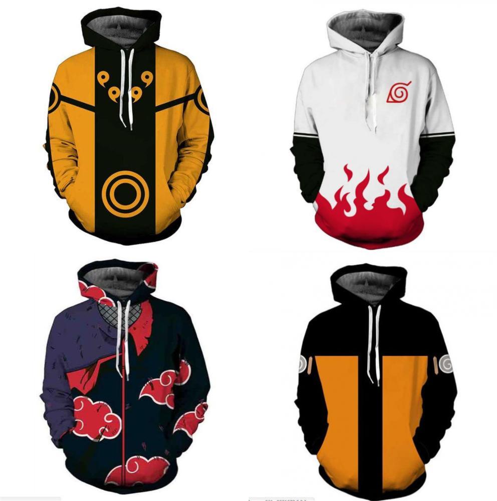 Hokage Ninjia Anime Hoodie Casual Long Sleeve Pullovers For Stylish Comfort Uk