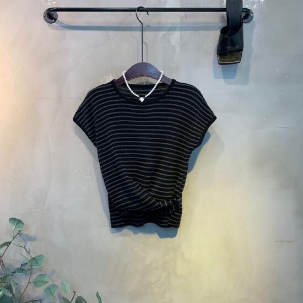 C S In The Room Shori twiSted Button Cap Sleeve Knit 5 ColorS