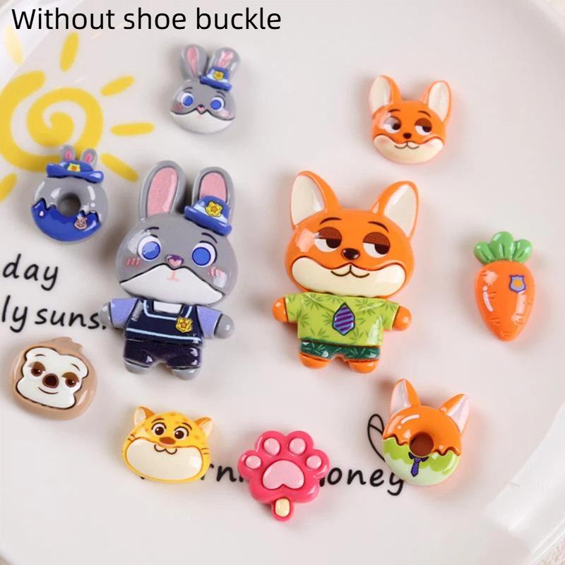 Cartoon Zootopia 2 Resin Accessories Diy Fridge Magnet Phone Case Hair Clip Shoe Buckle Cute Animal Decor Gift