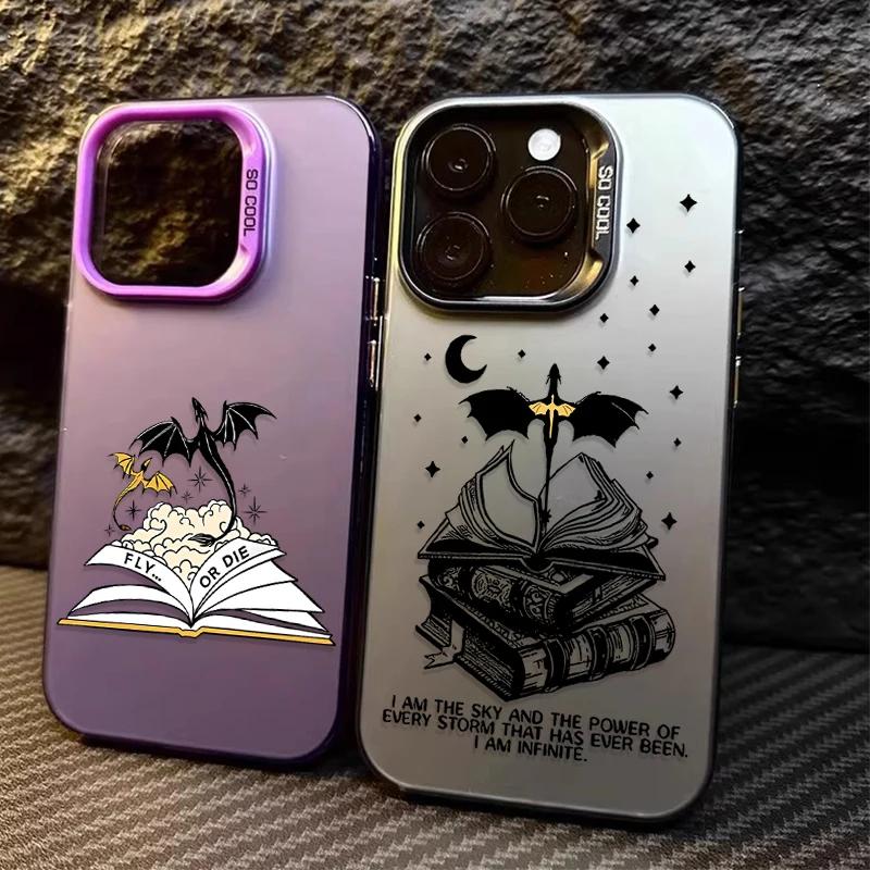 Plating Case for Samsung Galaxy S25 S24 Ultra S23 S22 S21 Plus FE A56 A36 A26 5G A16 A06 4G Note 20 Cool Dragon Wings Back Cover