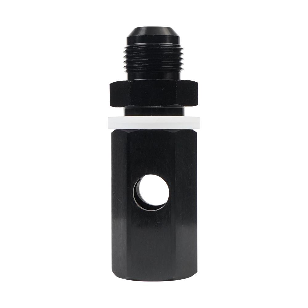 Aluminum AN6 AN8 AN10 Male Fuel Cell Tank Roll Over Exhaust One-way Valve Fuel Vent Valve Joint Black TF-1132