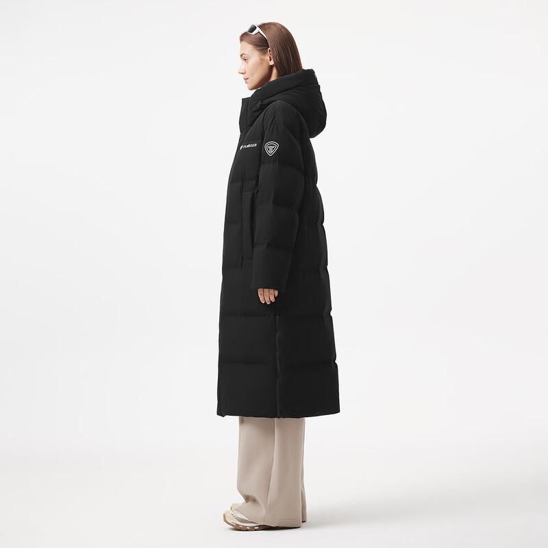 Tanboer Unisex Long Hooded Sporty Casual Down Jacket