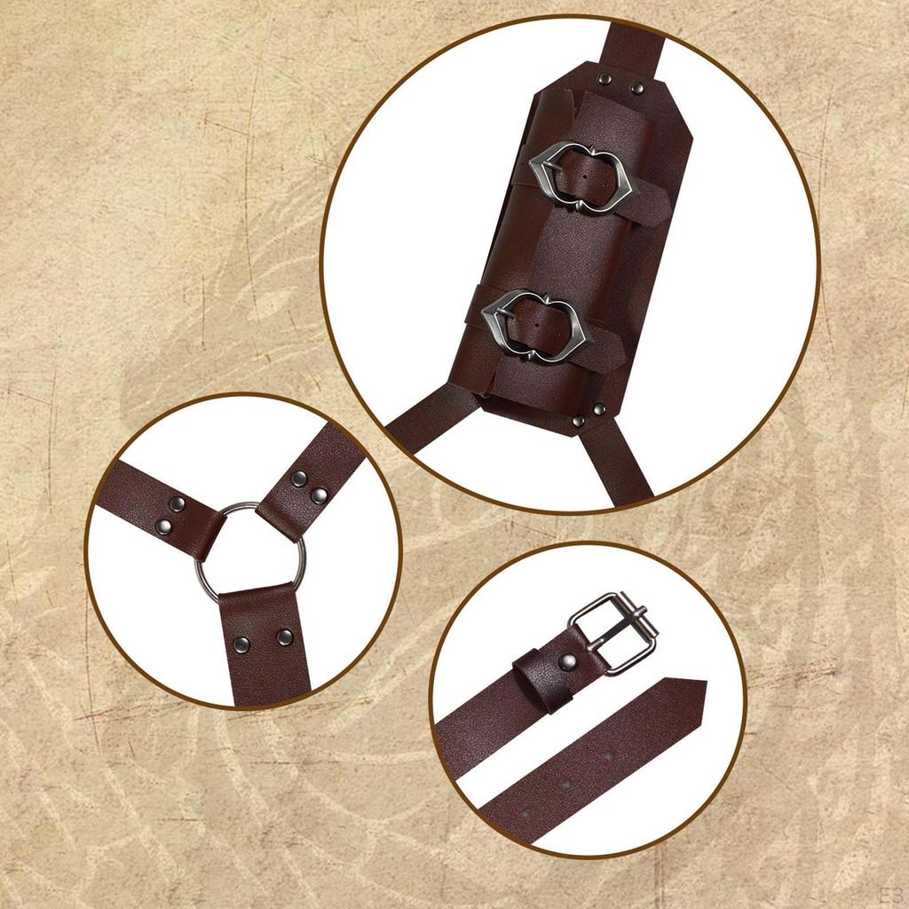 - Shoulder Scabbard, Adjustable Strap, PU, Retro Style, Cosplay Jewelry, Rapier Holder for