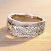Xiaomi Huitan Women Ring Cross Design Full Bright Cubic Zirconia Fashion Party Wedding Elegant Accessories Versatile Daily Lady Jewelry