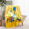 The Simpsons Theme Printed Blanket - Perfect for Couch, Bed, Travel & Outdoor Use | Machine Washable, Cozy & Durable.