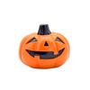 Halloween Pumpkin Decoration with Face, Funny Figurine for Shelf, Table and Party Display