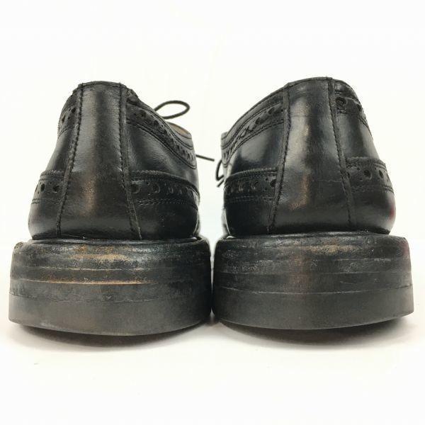 FLORSHEIM Imperial Kenmoor Long Wingtip Black Size 9.5D / 27.0-27.5cm Vintage(USED)