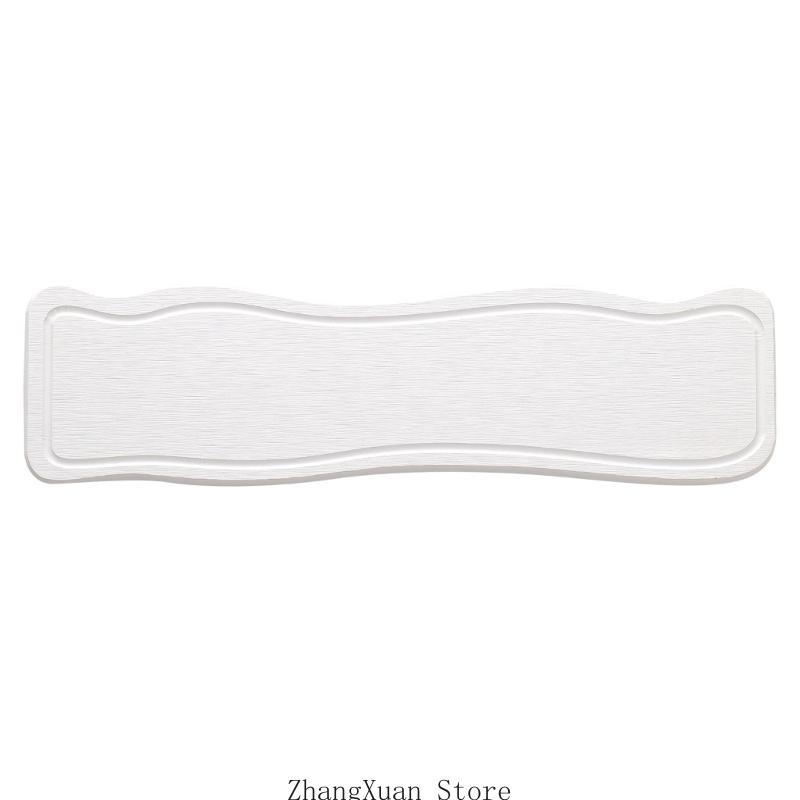

3XUF Odorlessly Protectors Dish Drying Mat For Utensils Dishes Bathroom Countertops білий