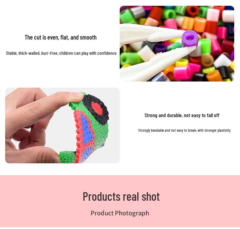 48-Color Perler & Hama Beads Set, 4800-Piece Educational 3D Puzzle Toy for Kids