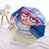 1 Stück Outdoor-Schirm mit süßem Anime-Charakter-Design - Automatisches Öffnen/Schließen, Tragbares 3-fach faltbares Design, 8-Speichen-Eisenrahmen - Perfektes Geschenk für F