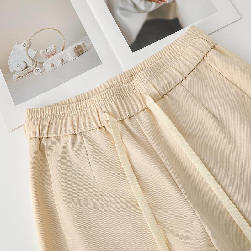 Women's High Waist Red Wide-Leg Sweatpants - Spring 2025 Collection