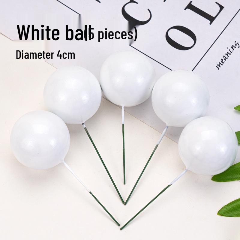 100pcs Cake Toppers: Gold, Silver, and Colorful Balls for Birthday Party Decorations