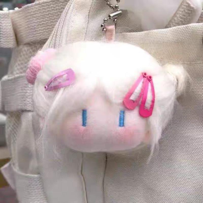 Cute Ball-headed Plush Doll, Cotton Doll Pendant, Plush Keychain, Bag