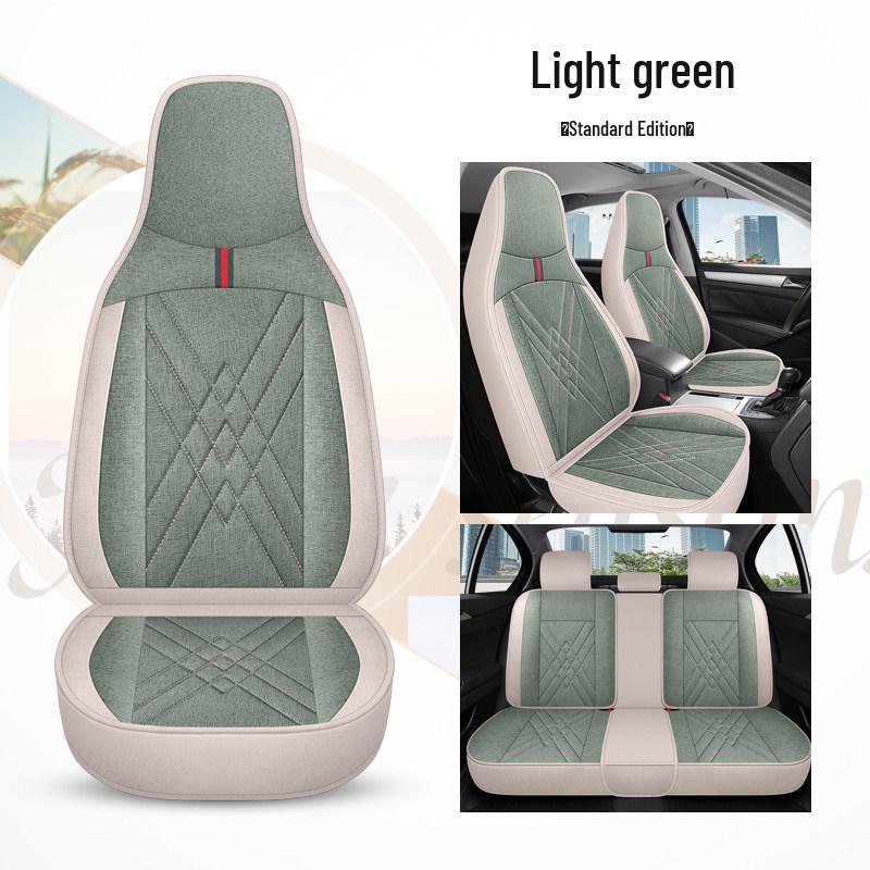 

Seagull Car Seat Cushions (Models 23/24) - All-Season Linen Covers for New Energy Vehicles, Full Coverage.