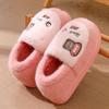 Soft cotton slippers thick-soled household winter indoor warm cotton shoes home wool slippers outer wear winter