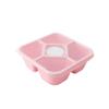 Three Compartment Wheat Straw Bento Box for Fruit, Snacks, and Pastries - Fresh-Keeping and Portable for Outdoor Travel Lunches
