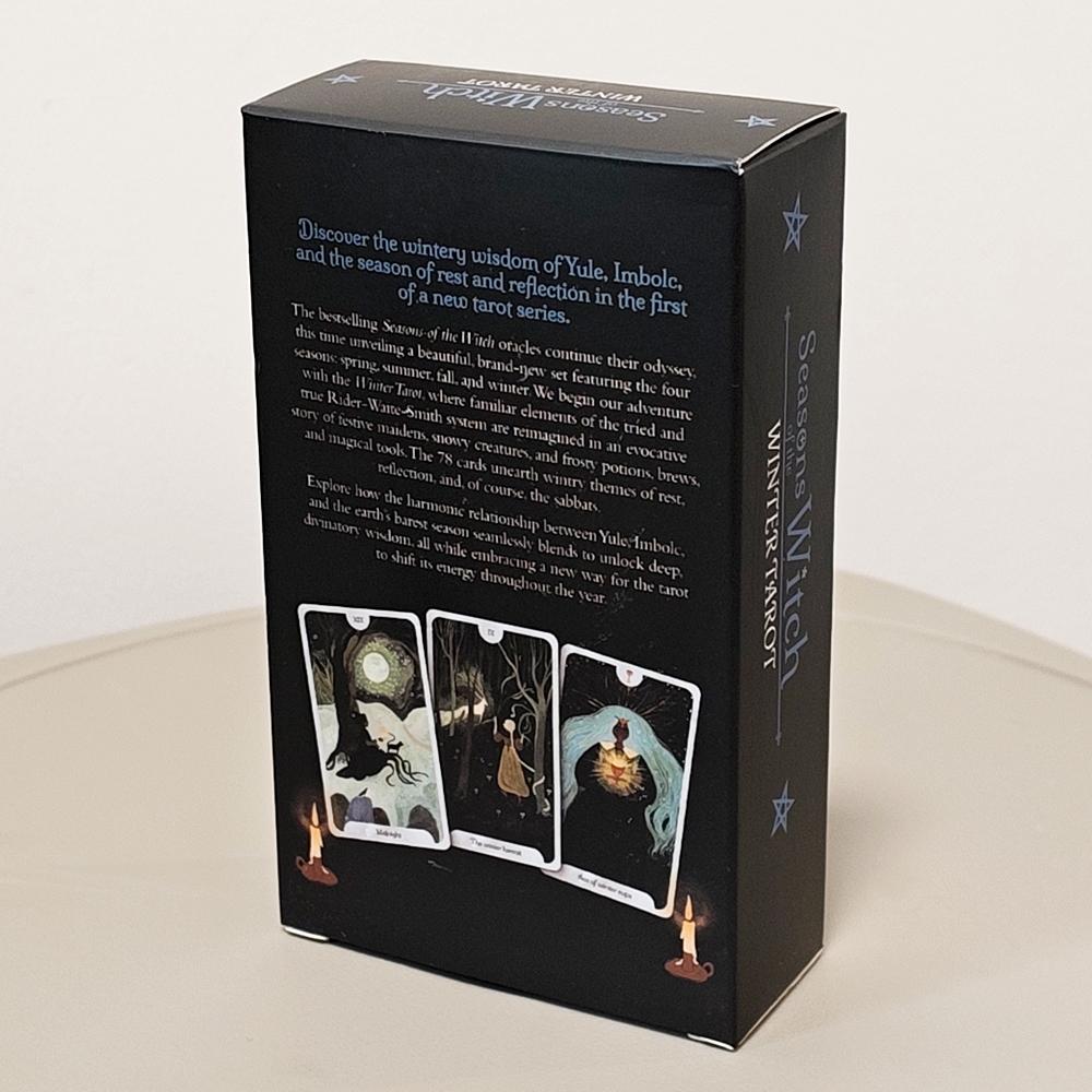 Jahreszeiten der Hexe: Winter Tarot Deck 12*7cm, Eine Reise durch Jul und Imbolc 78 Karten Gedruckt auf doppelt geprägtem Karton