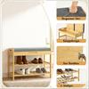 Shoe Bench with Soft Seat, Corner Storage Bench, Shoe Rack with Hidden Compartment (only with Shoe Bench)