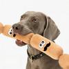 Chew Toy For Dogs Simulated Sausage Shaped Plush Press To Squeak BB Sound For Teeth Cleaning And Fun