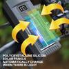Multi-function Mountain Road Bike Light Digital Display Waterproof Solar Charging Riding Light Bicycle Head Light
