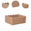 Container Bin Woven Basket Paper Rope for Bathroom Countertop Pastries And More