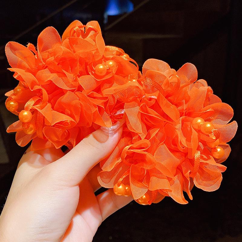 Princess Hair Ties: Cute Flower Rubber Bands for Girls