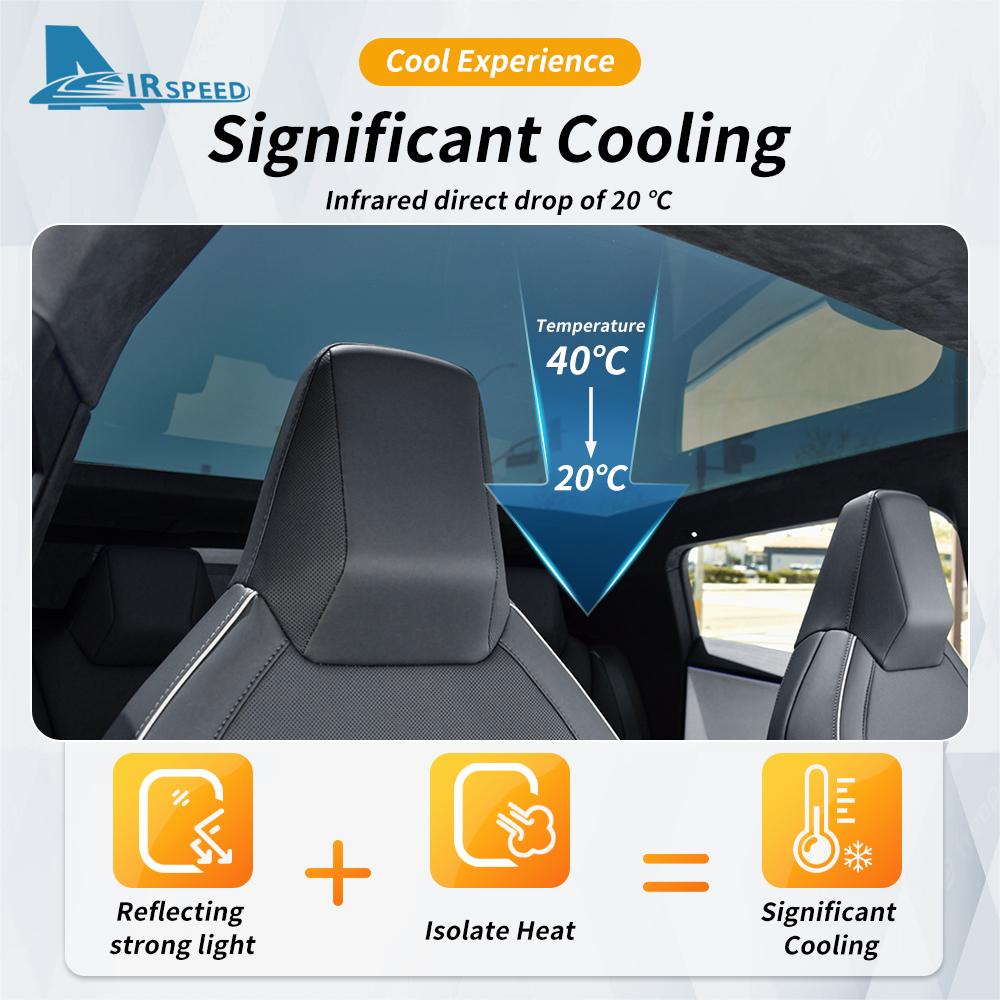 TPU Ice Armor Pre-Cut Sunroof Protection Film for Tesla Cybertruck 2025 2025-Up Car PPF Heat Insulation Anti Rusting Accessories