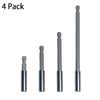 Quick Change Hex Shank Adapter Set Magnetic Bit Holder Extension Rod Screwdriver Joint 60/75/100/150mm For Power Drill Driver