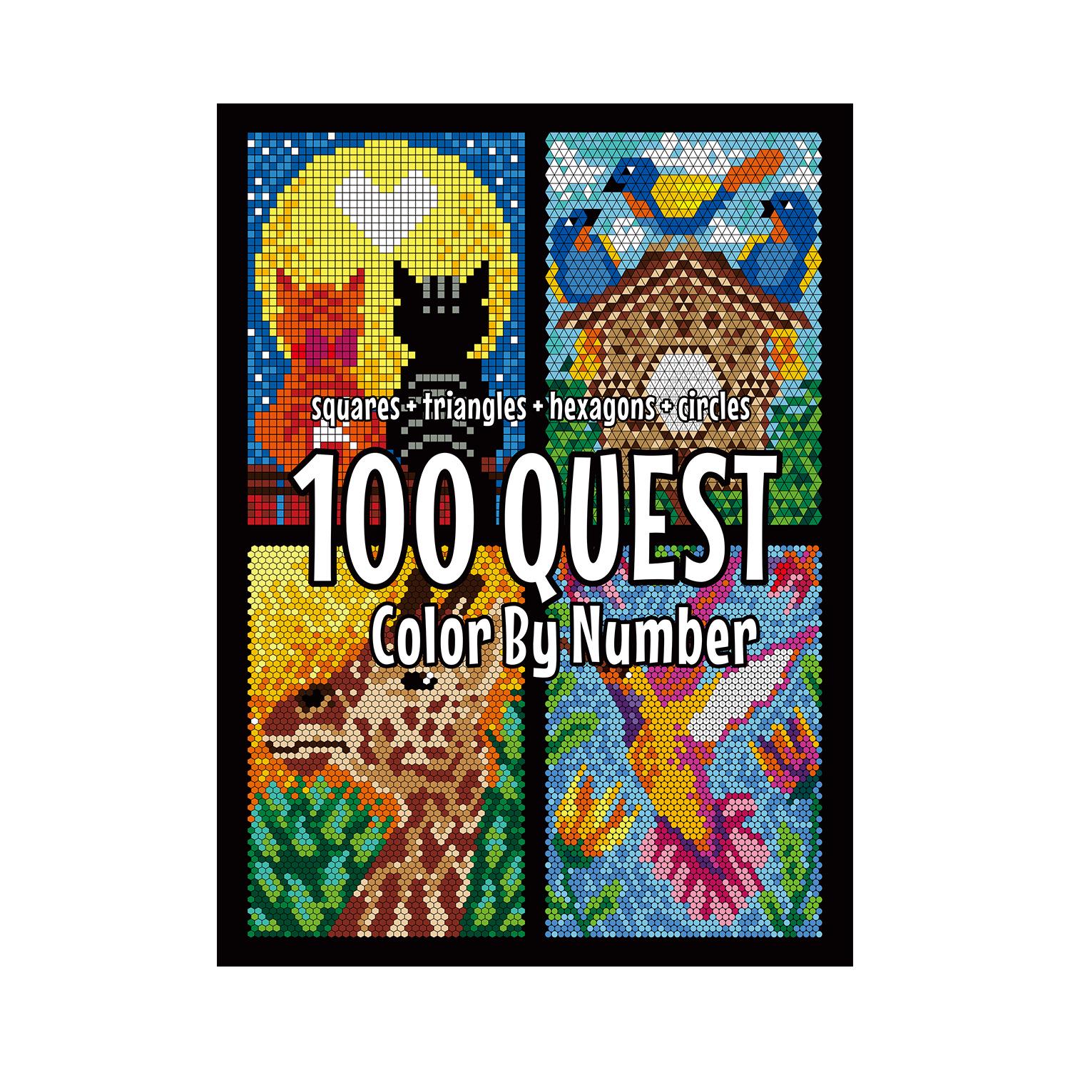 

Cross-border Quest: 100-Page Color By Number Digital Book