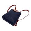 Longchamp Le Pliage 26 Druckknopf Reißverschluss Leinwand mit Lederbesatz Rucksack Damenrucksack Marineblau 1699089P68