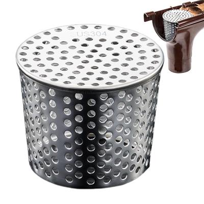 Protetores de Calha Anti-Obstrução Drenos Tubos de Descida Protetores de Filtro Peneira de Aço Inoxidável 304 Protetores de Tubos de Descida de Calha 50-100mm