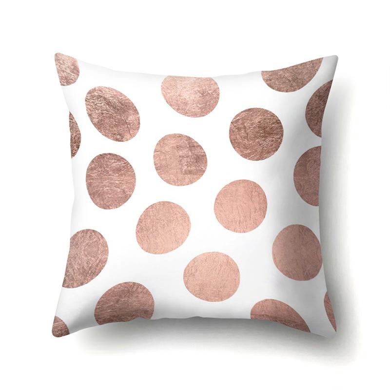 Polyester Pillow Case Automobile Decoration Home Printed Pillow Case Waist Cushion Cover Car Cushion Head Cushion Cover