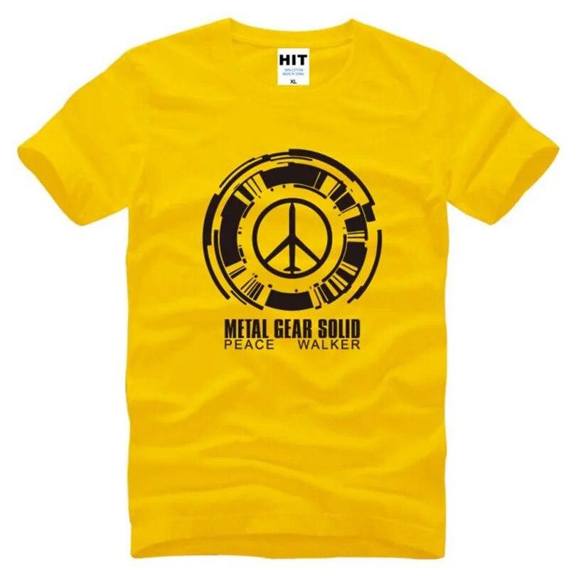 Metal Gear Solid Peace Walker Game Trička Unisex Krátký rukáv O Výstřih Bavlněné Unisex tričko Fitness tričko Homme Camisetas Hombre