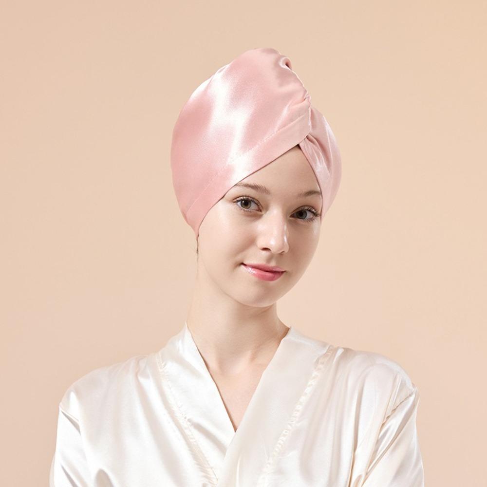 Reusable Acetate Waffle Dry Hair Cap Breathable Dry Hair Towel Super Absorbent Hair Cap  Women