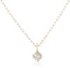 BLOOM [Official] Women's Necklace, 10K Yellow Gold with Diamond (0.03ct), 0442-8462-0011-0000