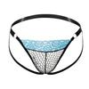 Men's Sexy Thong Sexy Mesh Fishnet Panties Hollow Passion Bed Flirting Panties Strap Lace Pants