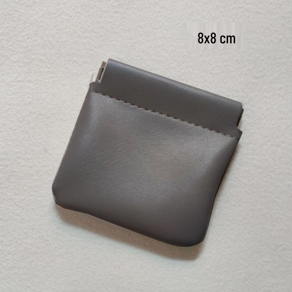 Compact PU Multipurpose Pouch: Lipstick, Coins, Jewelry, Earphones Storage.