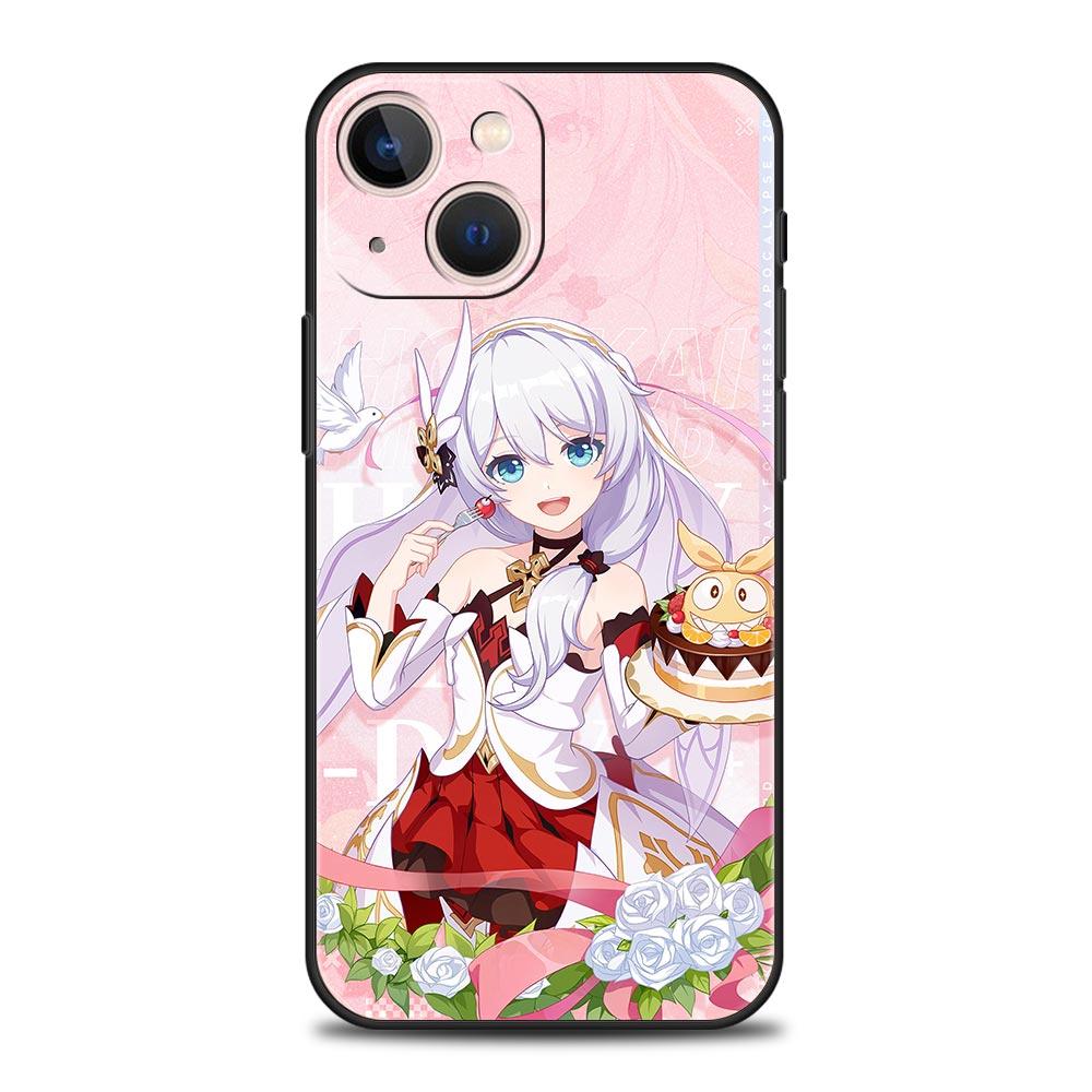 Honkai Impact 3rd Game Luxury Phone Case For iPhone 13 15 14 12 11 Pro MAX XR X SE XS 7 8 Plus Silicone Black Protection Cover