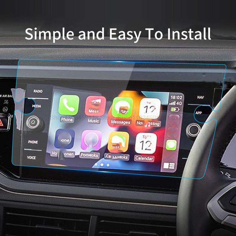 Tempered Glass Screen Protector Film For VWVolkswagen Taigo  8 Inch Car GPS Navigation Anti-scratch  Accessories