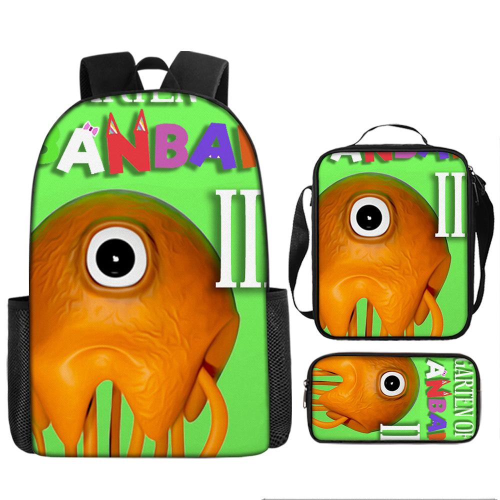 Klassiek Populair Garten of Banban 3D Print 3 stuks/Set leerling Schooltassen Laptop Dagrugzak Rugzak Crossbody Lunchtas Etui