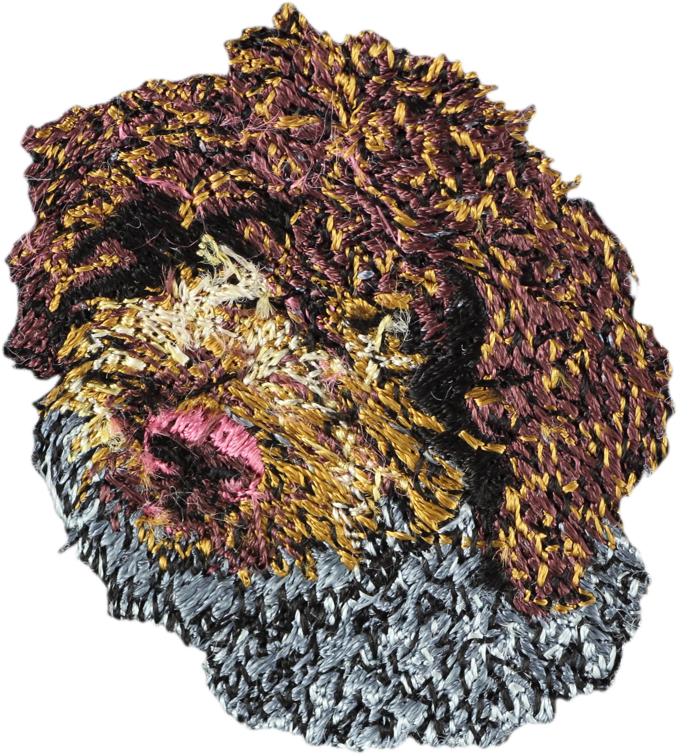 

Romagna Water Dog, Lagotto Romagnolo - dog-shaped patch, embroidered patch, unique decoration for Art-Dog backpack різнокольорові кольору