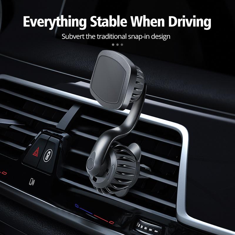 Car Bracket Car Phone Holder With Multifunctional 360 Degree Rotating Air Outlet Magnetic Buckle Type Car Phone Holders Stands