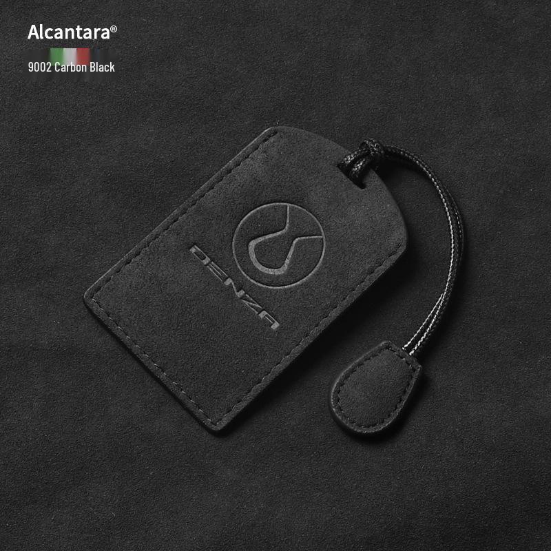 Full-Coverage Suede Key Case for BYD D9, N7, N8, and X with Side Snap Button