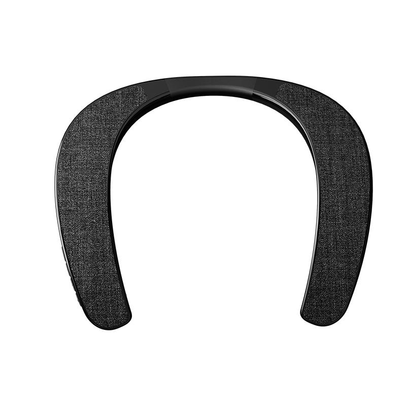

Rockmia EBS-905 3W*2 Wearable Neckband Speaker Bluetooth 5.0 Hands-free Ear-Free for TV Game Play Home Outdoor Use TF Card чорний