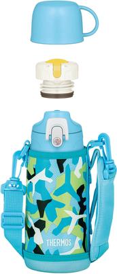 Water Vacuum Insulated Blue Direct Comes with a for For Going To Kindergarten or BLWH Bottle, 2-Way Bottle, 0.6L/0.63L, White, Drinking, Cup,
