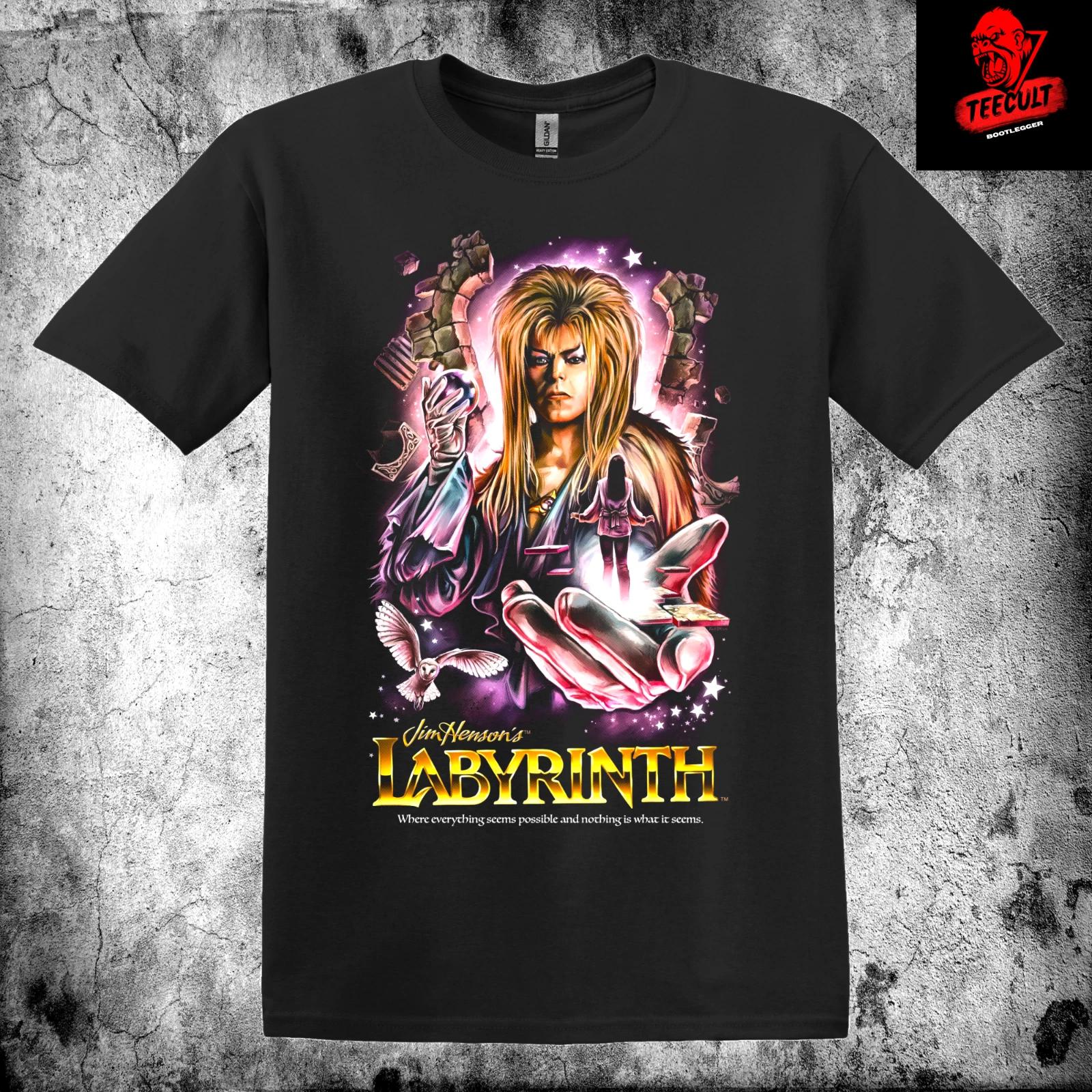 Men s and Women s T-shirts Jim Henson s Labyrinth (1986) Retro Fantasy Movie Unisex L