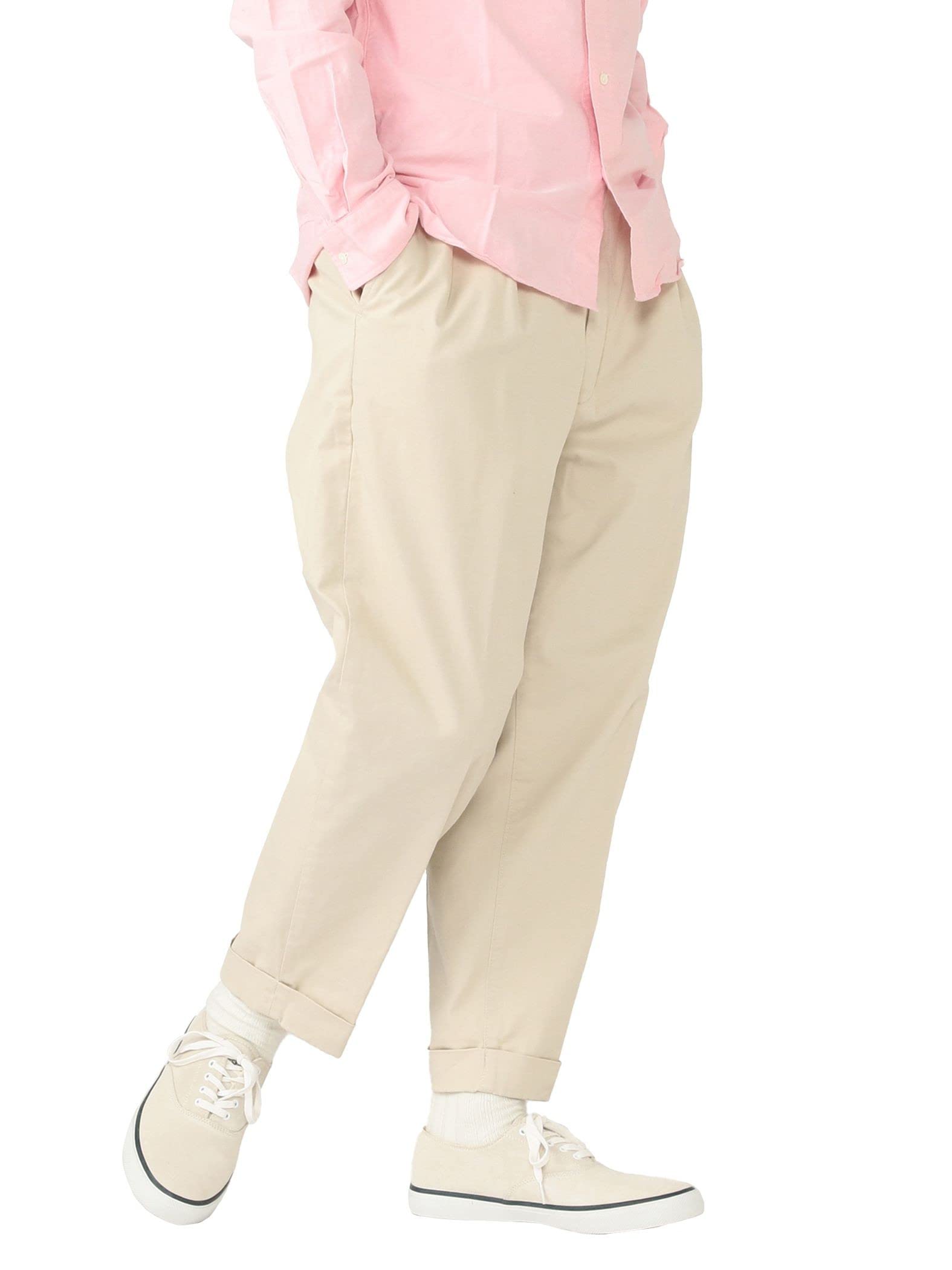 

100 Отличные Чино CEMENT 38230097874 [Товары Beams ] [Beams Plus] Брюки, Брюки с 2 складками, Мужские, XS,