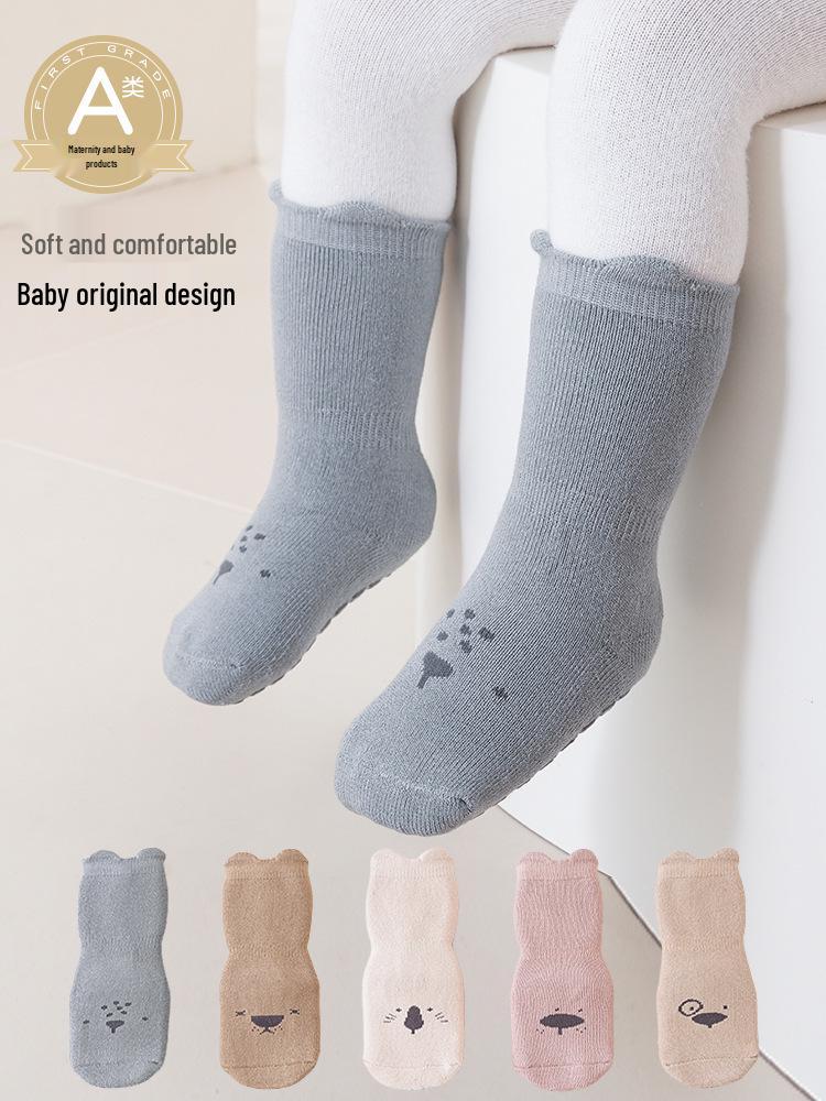 2025 Unisex Toddler Thick Warm Non-slip Terry Socks for Autumn/Winter