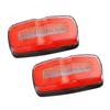 12-24V 1 Pair Truck Trailer 4" LED Red Side Marker Clearance Light Turn Signal Lamp fit for Buses Lorries Semi Van RV Car IP67